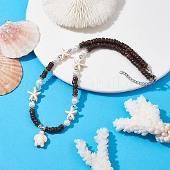 Sea Turtle Synthetic Turquoise Pendant Necklaces for Women&nbsp;NJEW-JN04665