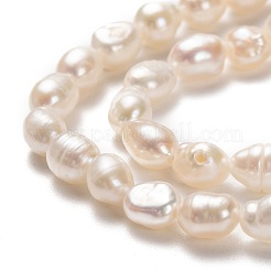 Natural Cultured Freshwater Pearl Beads Strands&nbsp;PEAR-J005-61
