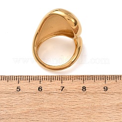 304 Stainless Steel Cuff Open Rings&nbsp;RJEW-E301-02C