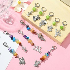 Natural & Synthetic Gemstone Pendant Decorations&nbsp;HJEW-CJ00024