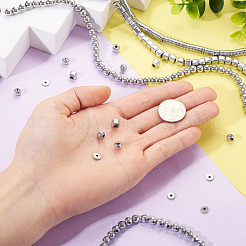 4 Strands 4 Styles Electroplated Non-magnetic Synthetic Hematite Beads Strands&nbsp;G-CW0001-12P