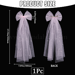 Bowknot Polyester Hair Barrettes&nbsp;AJEW-WH20002-61