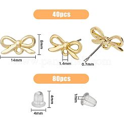 40Pcs Alloy Stud Earring Findings&nbsp;FIND-FH0005-80