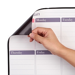 Magnetic Dry Erase Weekly Calendar for Fridge&nbsp;AJEW-E043-09