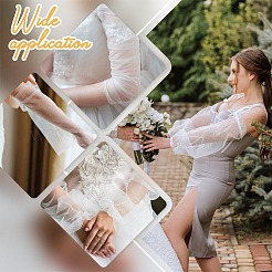 Polyester Detachable Long Mesh Sleeves&nbsp;AJEW-WH0248-758A
