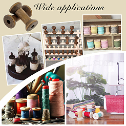 30Pcs Wooden Bobbins&nbsp;SENE-UN0001-02C