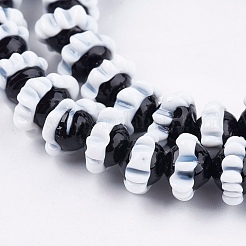 Handmade Bumpy Lampwork Beads Strands&nbsp;LAMP-K029-09