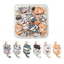 30Pcs 6 Colors Alloy Enamal Pendants&nbsp;FIND-CJ0001-83