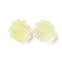 Transparent Spray Painted Glass Beads&nbsp;X-GLAA-I050-06J