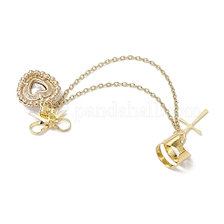 Alloy Rhinestone Heart Stud Earrings&nbsp;EJEW-JE06241