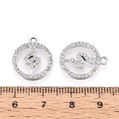 Rack Plating Alloy Rhinestone Pendants&nbsp;PALLOY-T091-21M-P