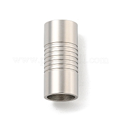 Tarnish Resistant 304 Stainless Steel Magnetic Clasps with Glue-in Ends&nbsp;STAS-F149-04P-D