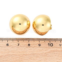 Half Round 304 Stainless Steel Stud Earrings&nbsp;EJEW-A125-80F-G