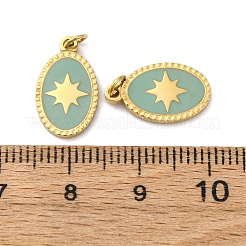 304 Stainless Steel Enamel Pendants&nbsp;STAS-U061-23G-02