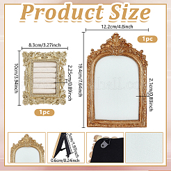 1Pc Arch Shape Resin & Velvet Photo Frame Necklace Display Stands&nbsp;NDIS-NB0001-11