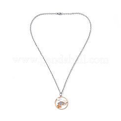 Chinese Style Alloy Pendant Necklaces&nbsp;NJEW-YW0001-01