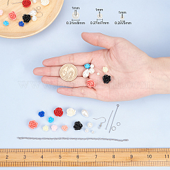 DIY Flower Dangle Earring Making Kits&nbsp;DIY-SC0001-36