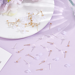 200Pcs 2 Colors 304 Stainless Steel Stud Earring Findings&nbsp;STAS-BBC0009-92B