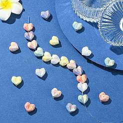 24Pcs 6 Colors Acrylic Imitation Pearl Beads&nbsp;OACR-CJ0002-49