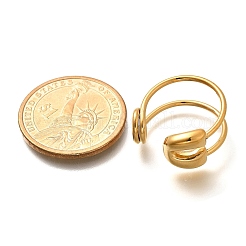 304 Stainless Steel Open Cuff Rings for Women&nbsp;LS-RJEW-A054-01G