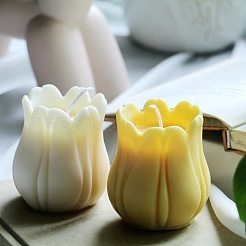 3D Tulip Flower DIY Food Grade Silicone Candle Molds&nbsp;PW-WG77557-01