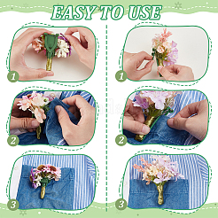 60Pcs 2 Styles Plastic Brooch Finding&nbsp;FIND-GA0007-26