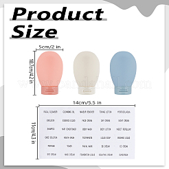 Plastic Empty Refillable Spray Bottle Set&nbsp;AJEW-LP0005-72