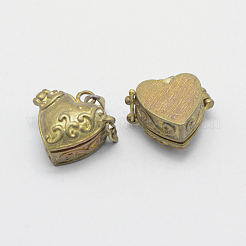 Brass Prayer Box Pendants&nbsp;KK-F722-25C-RS
