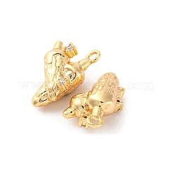 Brass Crystal Rhinestone Pendants&nbsp;KK-E793-08G