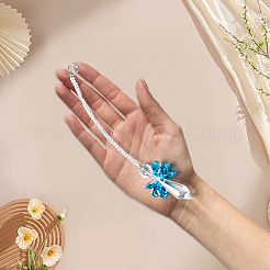 1Pc Glass Angel Pendant Decorations&nbsp;HJEW-DJ0001-17A
