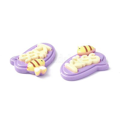 Opaque Resin Cabochons&nbsp;CRES-P023-01D-1