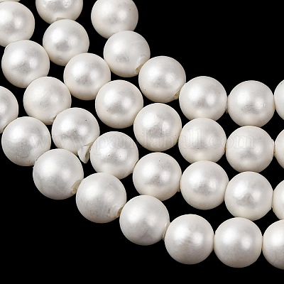 Round Shell Pearl Bead Strands&nbsp;BSHE-L011-4mm-A013A-1