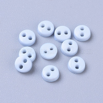 Nylon Tiny Button&nbsp;BUTT-WH0014-28A-1
