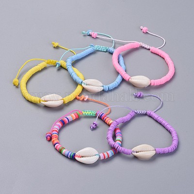 how to tie a heishi bead bracelet