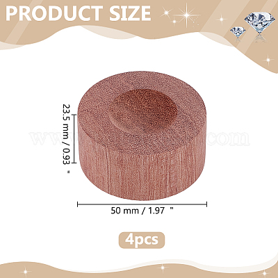 Flat Round Wooden Aromatherapy Diffuser&nbsp;AJEW-WH0077-209-1