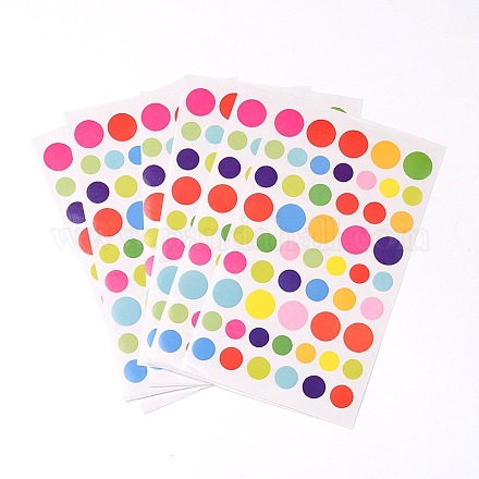 Wholesale Flat Round DIY Paper Picture Stickers - Pandahall.com