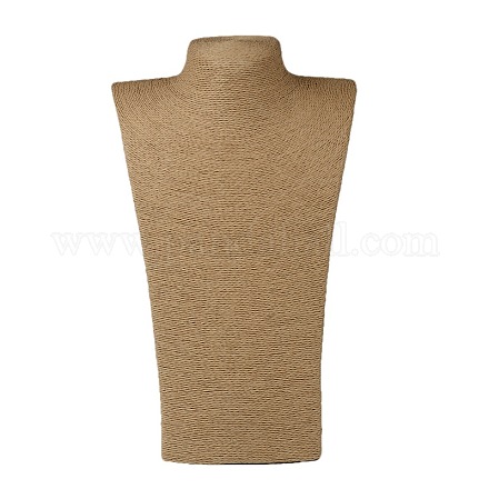Wholesale Woven Straw Rope Necklace Display Bust - Pandahall.com