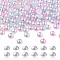 Imitation Pearl Acrylic Cabochons, Dome, Pink, 4x2mm