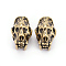 Brass Beads, Skull, Antique Bronze, 20x13x14mm, Hole: 5.5mm