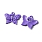 Baking Paint Alloy Pendants, Butterfly Charm, Medium Orchid, 16.5x20x2mm, Hole: 1.5mm