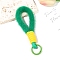 Weave Knot Plush Lanyard, Wrist Strap Keychain, Green, 40~70mm