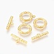 Alloy Ring Toggle Clasps&nbsp;PALLOY-J577-19G-2