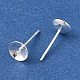 Brass Studs Earrings Finding&nbsp;KK-K383-01D-S-2