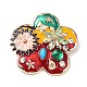 Alloy Pave Rhinestone Brooch&nbsp;JEWB-M035-03B-G-1