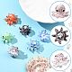 6Pcs 6 Colors Handmade Bumpy Lampwork Beads Strands&nbsp;LAMP-FS0001-54-2