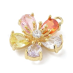 Brass Micro Pave Cubic Zirconia Pendants&nbsp;LS-KK-S514-02A-G