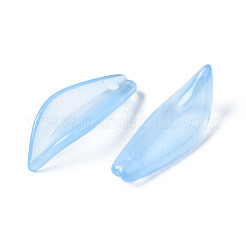 Transparent Spray Painted Glass Pendants&nbsp;GGLA-S054-015E-03