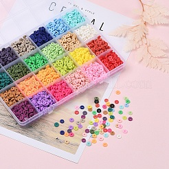 3600Pcs 24 Colors Handmade Polymer Clay Beads&nbsp;CLAY-YW0001-11A