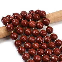 Natural Red Jasper Beads Strands&nbsp;G-C249-A10-16mm