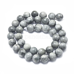 Natura Hawk's Eye Beads Strands&nbsp;G-D0001-22B-10mm